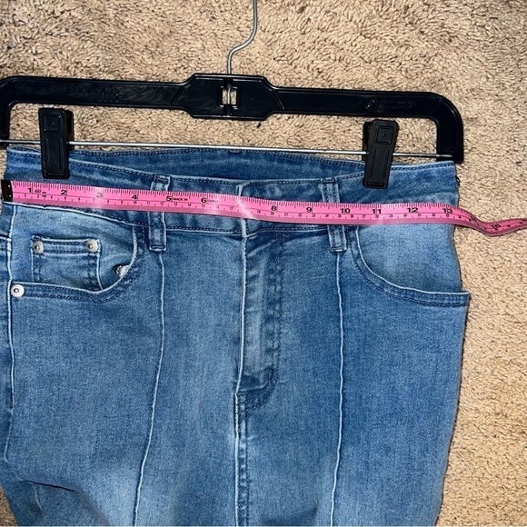 Cider Women’s Front Seam High Waisted Flare Jeans Size Medium 27” - Picture 5 of 9